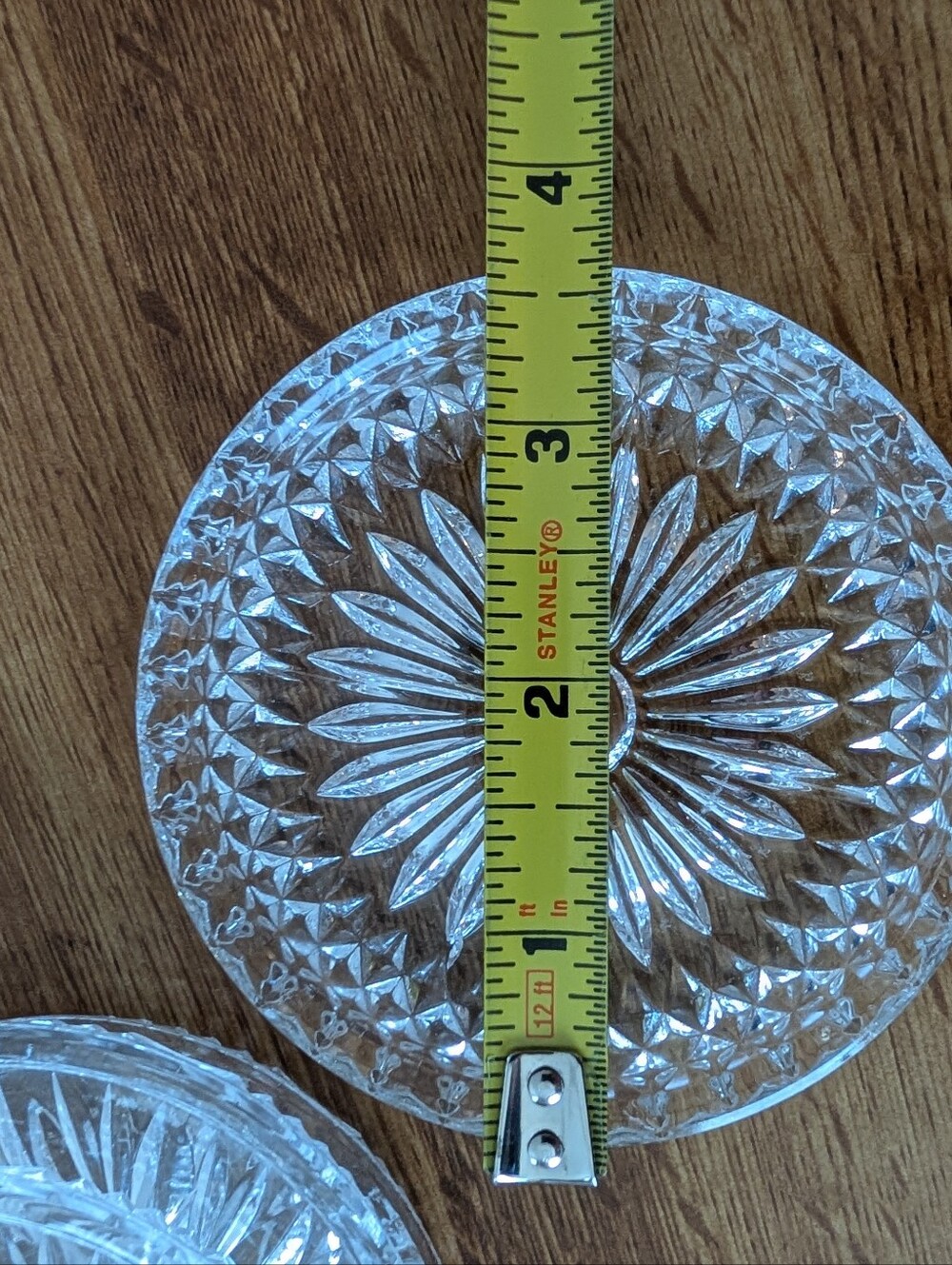 Cut Glass Coasters 8 TOTAL / 5 of One Design, 3 Another Design - Picture 11 of 12